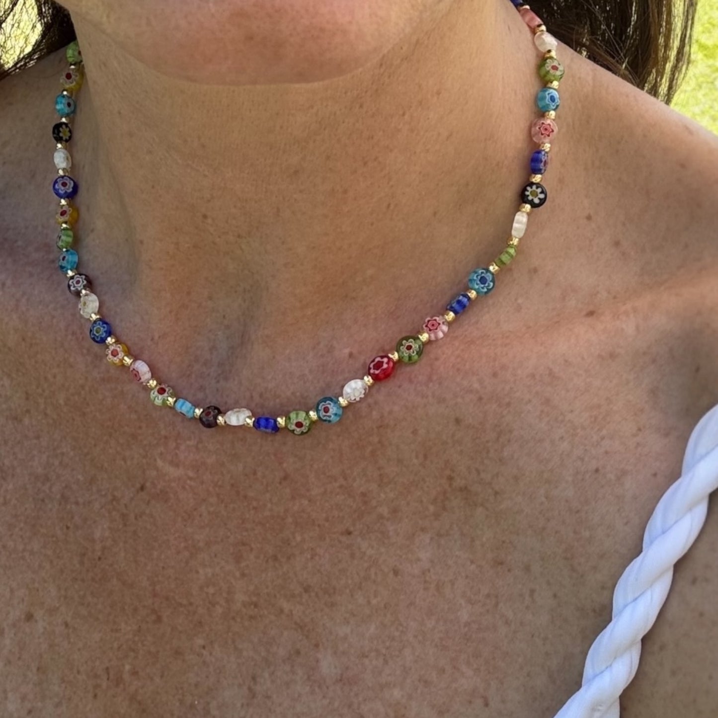 Collana Murrine e perline